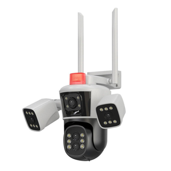 Видеонаблюдение IP WiFi PTZ камера 12 МП JE-190-1/2 с тремя объективами ночное видение