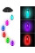 Подвесная садовая лампа Музыка ветра солнечная батарея 6 LED фонариков разноцветный свет