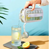 Силиконовая форма для льда ICE CUBE TRAY 2 в 1 на 17 шариков герметичная бутылка охлаждение напитков