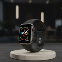 Смарт-часы Watch X MX с пульсометром, шагомером и экраном высокого разрешения Черные