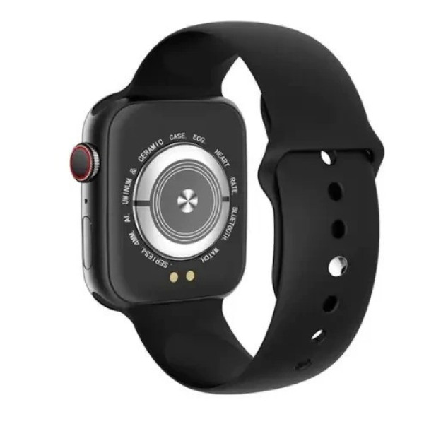 Смарт-часы Watch X MX с пульсометром, шагомером и экраном высокого разрешения Черные