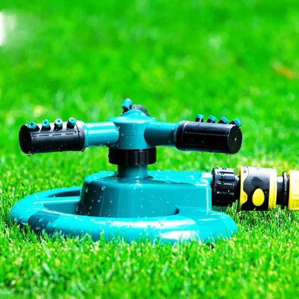 Умная система полива Lawn Sprinkler 360° автоматический разбрызгиватель газона регулировка форсунок