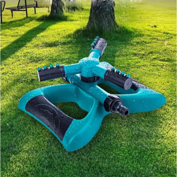 Умная система полива Lawn Sprinkler 360° автоматический разбрызгиватель газона регулировка форсунок