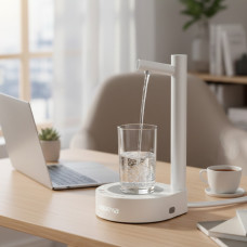 Аккумуляторная электрическая помпа для воды с подставкой для стакана X115 Table Water Dispense