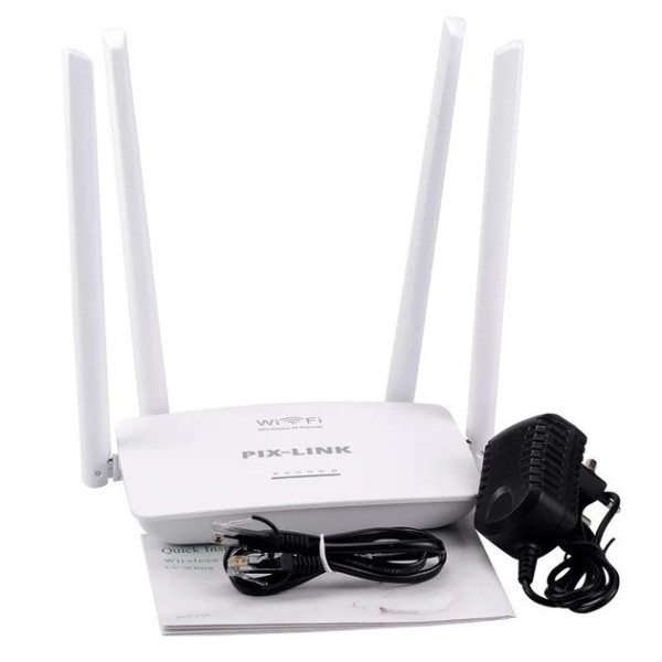 WI-FI роутер Pix-Link LV-WR08, 2.4Ghz, 300Mbps, оснащен 4 антеннами для усиленного сигнала