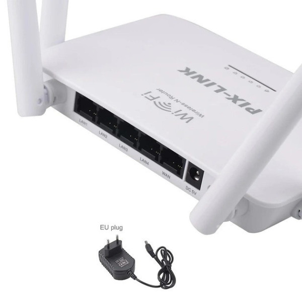 WI-FI роутер Pix-Link LV-WR08, 2.4Ghz, 300Mbps, оснащен 4 антеннами для усиленного сигнала