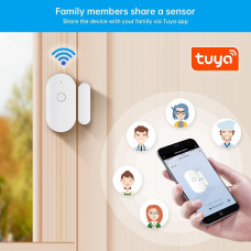 Беспроводная Wi-Fi сигнализация Fuers WIFID01 для двери/окна, совместима с Tuya/Smart Life