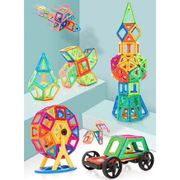 Магнитный конструктор для детей 3D Magical Magnet 98 деталей