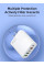 Зарядное устройство на 5 портов 65W с USB Type-C быстрое и безопасное белое
