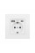 Розетка настенная Folem RZ1 с USB и Type-C портами быстрой зарядки QC3.0 белая