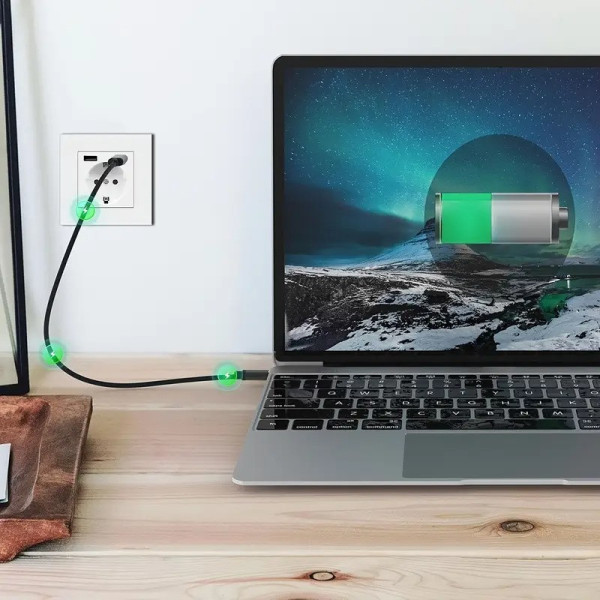 Розетка настенная Folem RZ1 с USB и Type-C портами быстрой зарядки QC3.0 белая