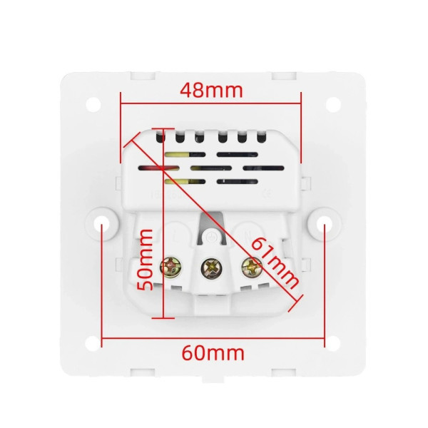 Розетка настенная Folem RZ1 с USB и Type-C портами быстрой зарядки QC3.0 белая