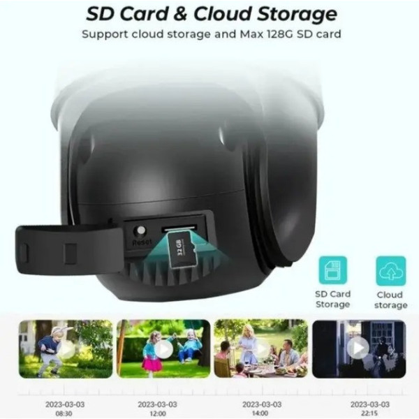 Уличная IP камера Dual Lens 6MP WiFi с сиреной и двусторонней аудиосвязью