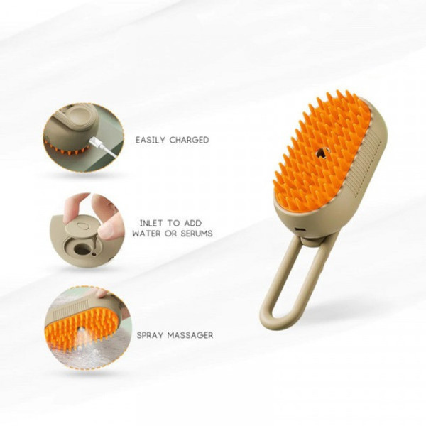 Щетка расческа для кошек и собак  с паром  Steamy Brush