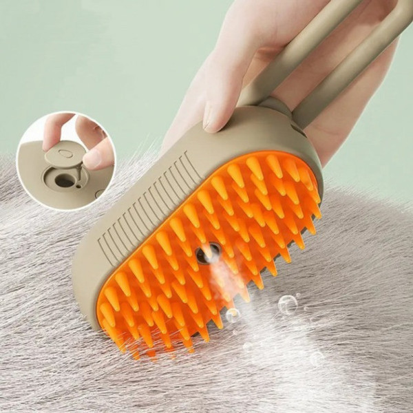 Щетка расческа для кошек и собак  с паром  Steamy Brush