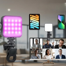 Светодиодная лампа RGB для студийных фото и видеосъемок AY-83 Светодиодный клипсовый светильник