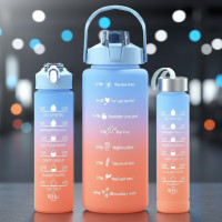 Спортивные бутылки для воды 3 в 1 · Комплект бутылок для спорта и отдыха (2л, 900 мл, 500 мл)