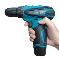 Аккумуляторный шуруповерт UKC 10157 21W с двумя батареями в кейсе