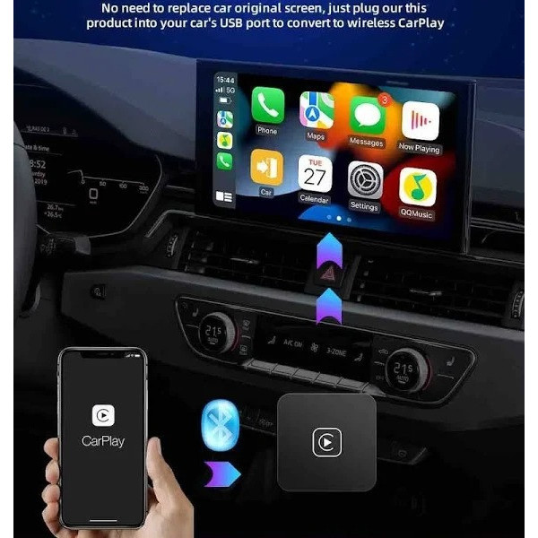 Адаптер беспроводной Bluetooth CarPlay Wireless для автомобилей