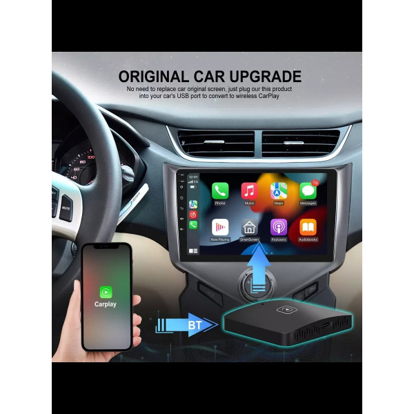 Адаптер беспроводной Bluetooth CarPlay Wireless для автомобилей