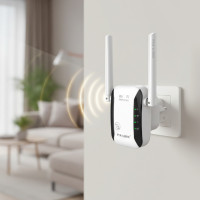 Репитер Wi-Fi с вилкой для розетки LV-WR29 Усилитель Wi-Fi сигнала