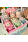 Фигурка коллекционная Labubu Macarons 17 см с брелком текстильная