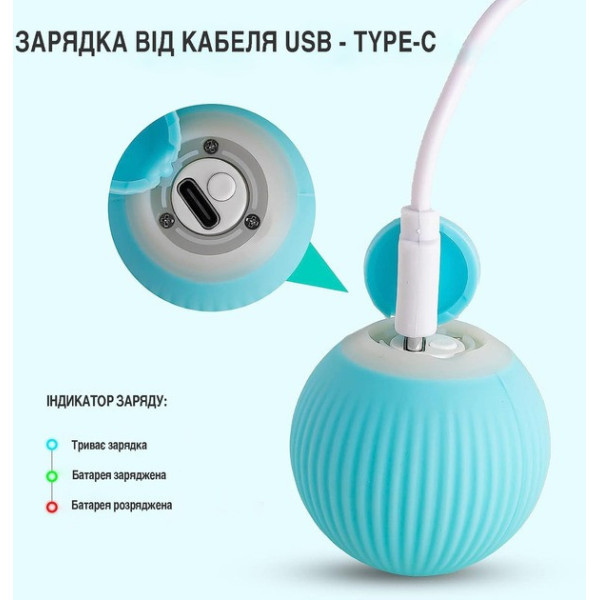 Интерактивная игрушка для кошек мяч-шарик PetGravity