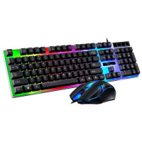 Игровая клавиатура K518 RGB металлическая панель эргономичная черная