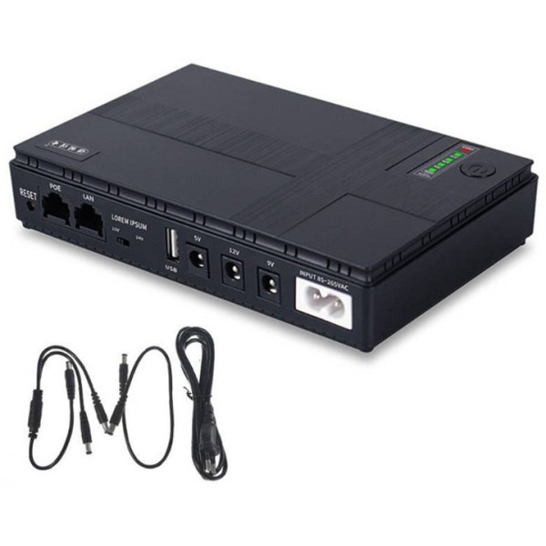 Бесперебойник UPS dc1018p 5V/9V/12V источник питания 10400 mAh