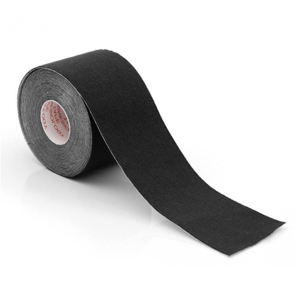 Спортивный кинезио тейп EasyFit Kinesio для мышц и связок черный