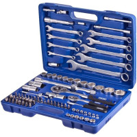 Инструментальный набор Werker 82 предмета 1/2", 1/4" в кейсе универсальный