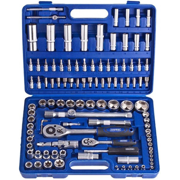 Инструментальный набор Werker 82 предмета 1/2", 1/4" в кейсе универсальный