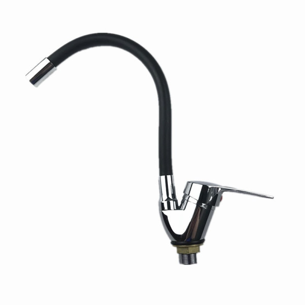 Смеситель для кухни Rubineta Flexy 33 BK гибкий черный AND HA-181