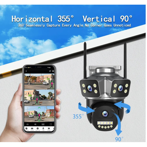 Уличная IP камера QD18 с ночным режимом Wi-Fi 4G и влагозащитой
