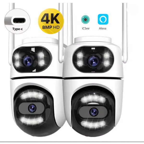 Уличная PTZ камера Q2 Dual Lens с обзором 360° и ночным видеонаблюдением