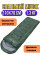 Спальный мешок AND-950-2 прямоугольной формы для кемпинга темно-зеленый