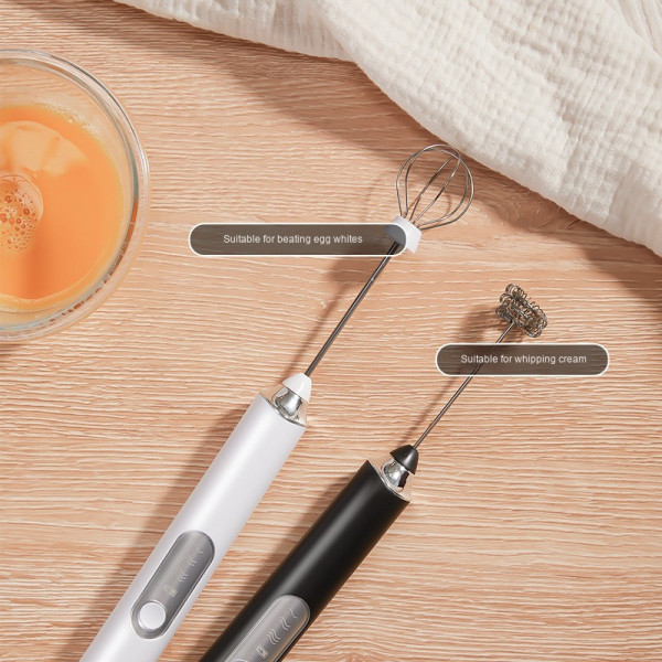 Портативный электрический миксер-капучинатор EGG BEATER беспроводной, ручной USB вспениватель для молочных напитков