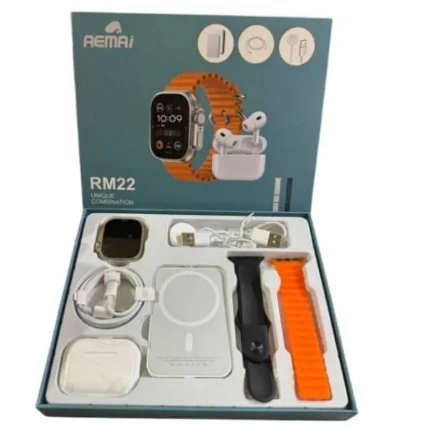 Набор X8 Watch set 3 в 1 со смарт-часами, беспроводными наушниками и Power Bank