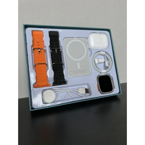 Набор X8 Watch set 3 в 1 со смарт-часами, беспроводными наушниками и Power Bank