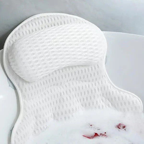 Ванночная подушка Bathtub Pillow 106 с присосками, комфортный подголовник для ванны