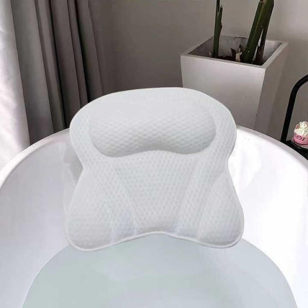 Ванночная подушка Bathtub Pillow 106 с присосками, комфортный подголовник для ванны