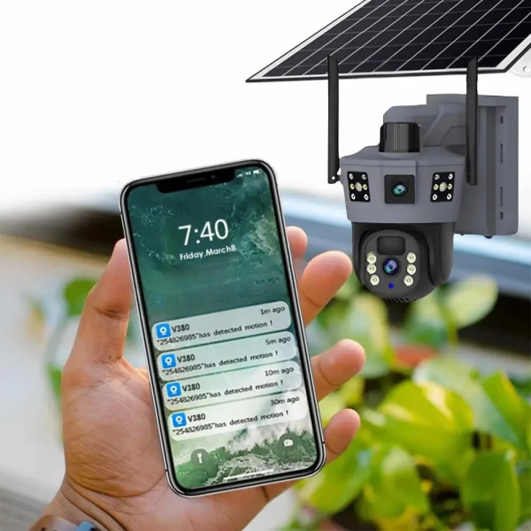 Уличная 4G IP-камера 360° с автономным питанием и SIM-картой TP18, 6 МП
