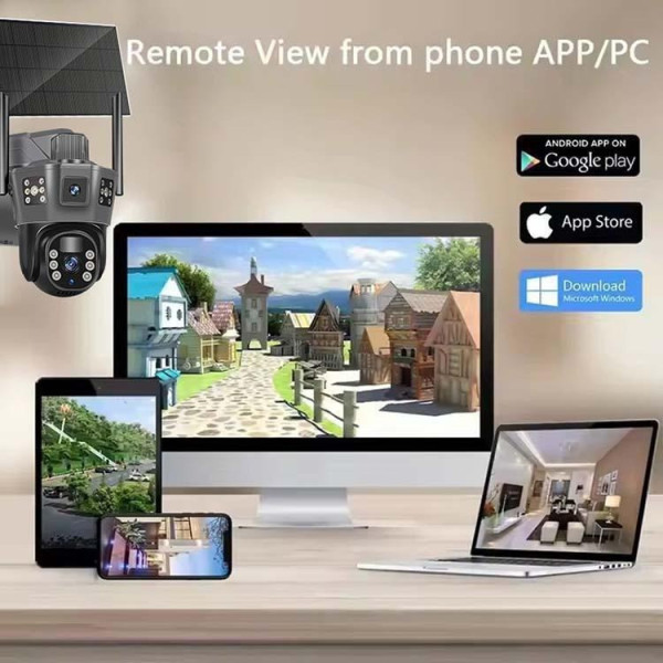 Уличная 4G IP-камера 360° с автономным питанием и SIM-картой TP18, 6 МП
