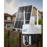 Автономная уличная 4G камера V380 PRO VC3 с солнечной панелью, 4 МП