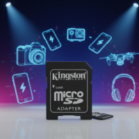 MicroSD карта памяти Kingston 128 ГБ Class 10 UHS-I для фото, видео, дронов и смартфонов