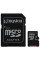 MicroSD карта памяти Kingston 128 ГБ Class 10 UHS-I для фото, видео, дронов и смартфонов