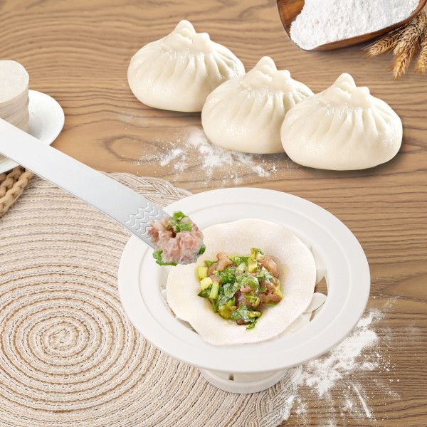 Ручной аппарат для лепки хинкали и пельменей Khinkali Maker, прочный пластиковый корпус, черный
