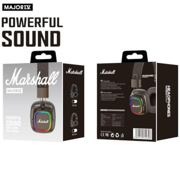 Беспроводные Bluetooth наушники Marshall A30 с мягкими амбушюрами, коричневые