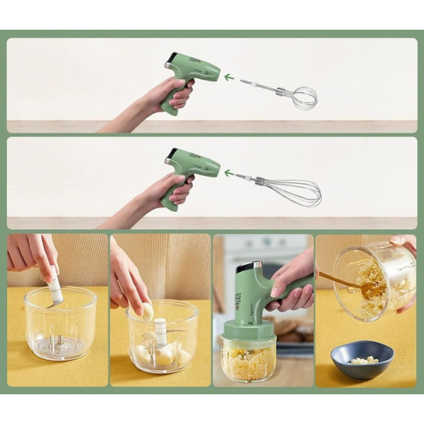 Портативный миксер Agitator RD-138 с аккумулятором и USB зарядкой