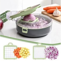 Овощерезка с контейнером и регулируемыми лезвиями Vegetable Cutter C351 многофункциональная терка для овощей